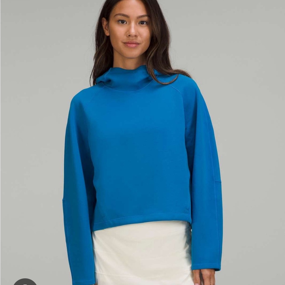 Lululemon Athletica Airwrap Poolside Blue Modal Hoodie Sweatshirt 10